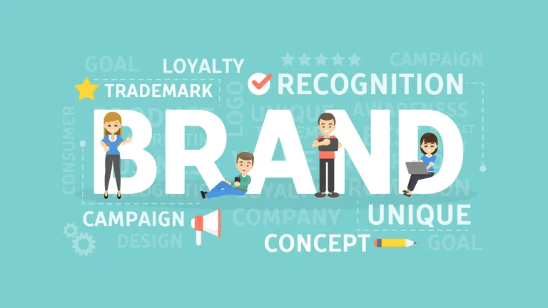 Illustration representing how a professional logo builds trust and brand recognition for businesses.